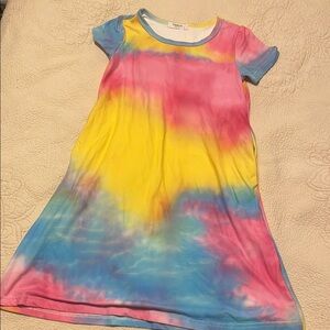 Colorful Tie-Dye Dress